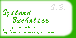 szilard buchalter business card