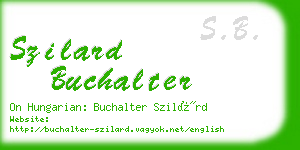 szilard buchalter business card